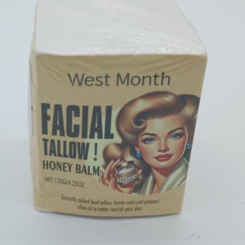*Sale* Sealed and New West Month Facial Tallow Honey Balm (4.23 oz.)